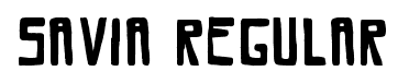 Savia Regular font