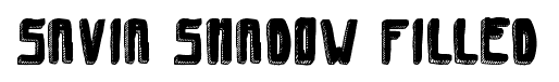 Savia Shadow Filled font