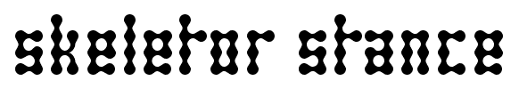 Skeletor Stance font