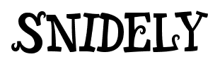 Snidely font