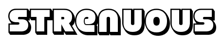 Strenuous font