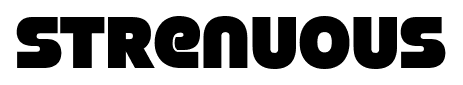 Strenuous font