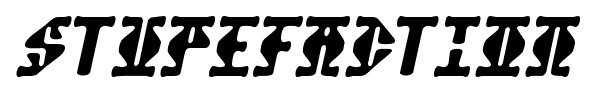 Stupefaction font