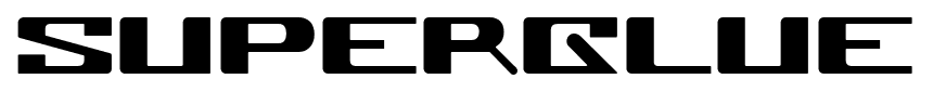 Superglue font
