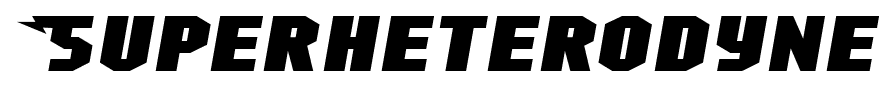 Superheterodyne font