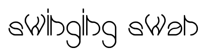 swinging swan font