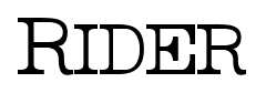 Rider font