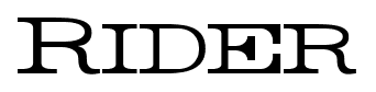 Rider font