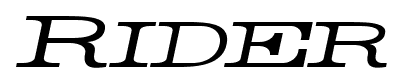 Rider font