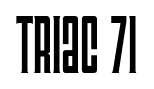 Triac 71 font