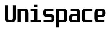 Unispace font