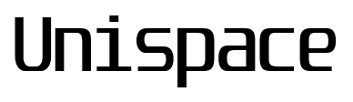Unispace font