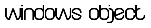 windows object font
