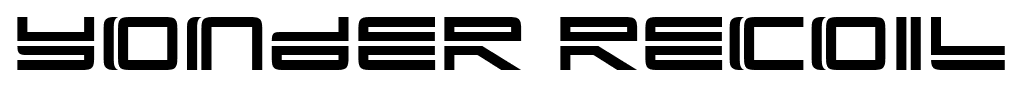 Yonder Recoil font
