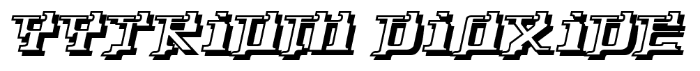 Yytrium Dioxide font