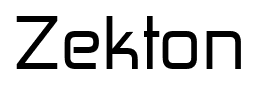 Zekton font