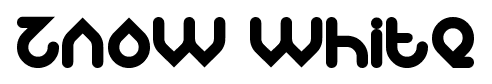 znow white font