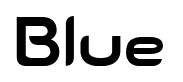 Blue font