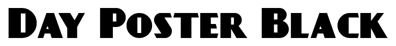Day Poster Black font