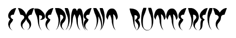 experiment butterfly font