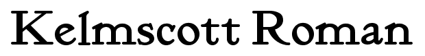 Kelmscott Roman font