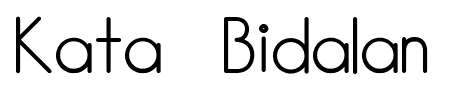 Kata Bidalan font