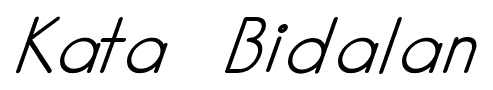Kata Bidalan font