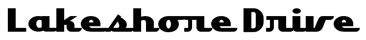 Lakeshore Drive font