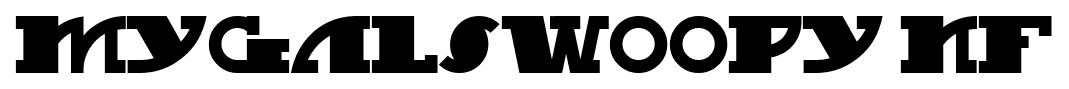 MyGalSwoopy NF font
