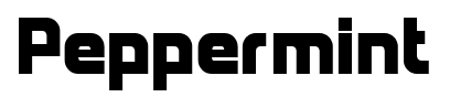 Peppermint font