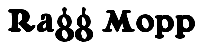 Ragg Mopp font