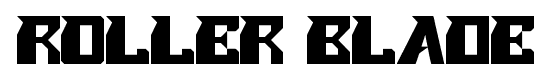 ROLLER BLADE font