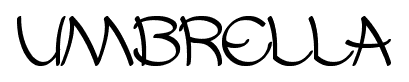 umbrella font