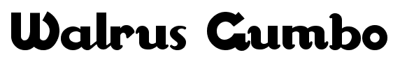 Walrus Gumbo font