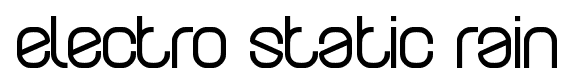 electro static rain font