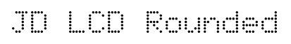 JD LCD Rounded font