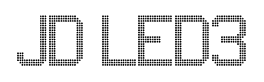 JD LED3 font