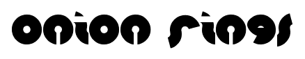 onion rings font