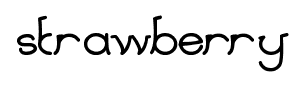 strawberry font