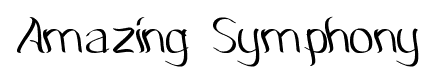 Amazing Symphony font