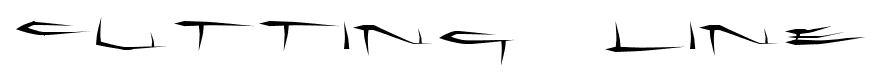 CuTTiNg LiNe font