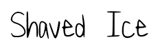 Shaved Ice font