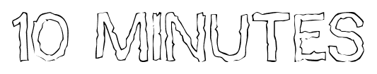 10 Minutes font