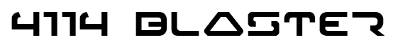 4114 Blaster font