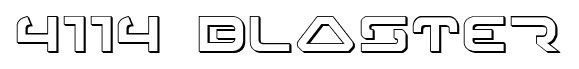 4114 Blaster font