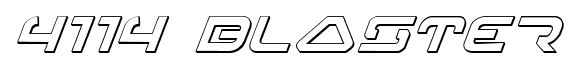 4114 Blaster font