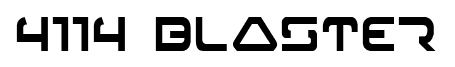4114 Blaster font