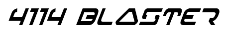 4114 Blaster font