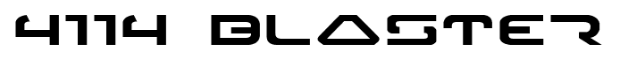4114 Blaster font