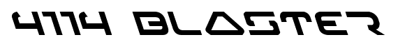 4114 Blaster font